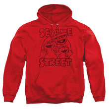 Load image into Gallery viewer, Sesame Street Group Crunch Mens Hoodie Red
