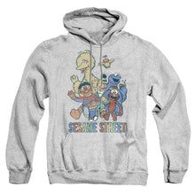 Load image into Gallery viewer, Sesame Street Colorful Group Mens Hoodie Athletic Heather
