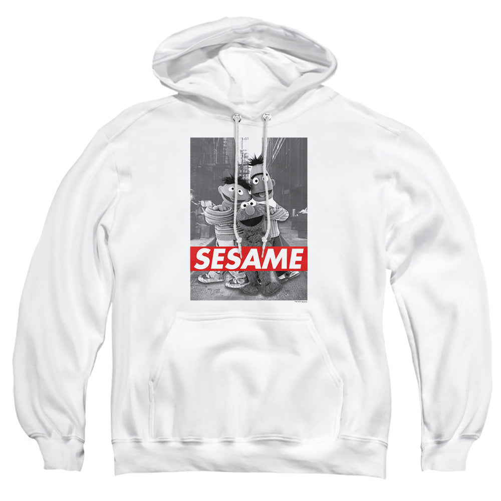 Sesame Street Sesame Mens Hoodie White