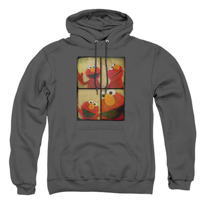 Sesame Street Photo Booth Elmo Mens Hoodie Charcoal