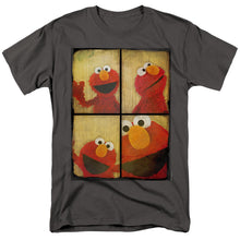 Load image into Gallery viewer, Sesame Street Photo Booth Elmo Mens T Shirt Charcoal
