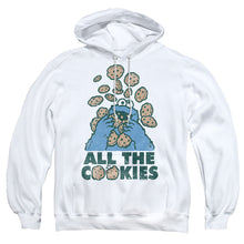Load image into Gallery viewer, Sesame Street All The Cookies Mens Hoodie White
