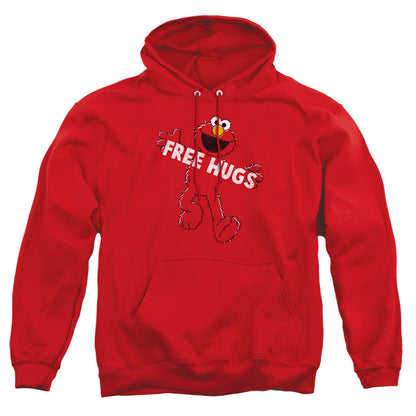 Sesame Street Free Hugs Mens Hoodie Red