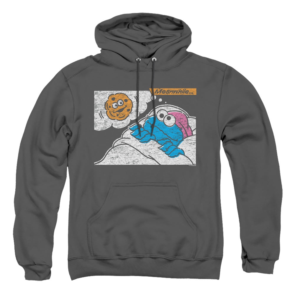 Sesame Street Meanwhile Mens Hoodie Charcoal