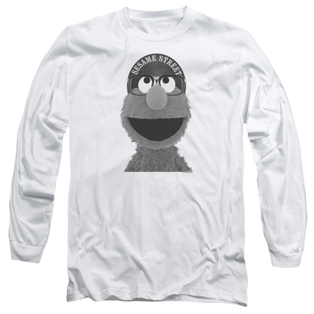 Sesame Street Elmo Lee Mens Long Sleeve Shirt White Officially Licensed