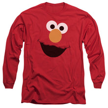 Load image into Gallery viewer, Sesame Street Elmo Face Mens Long Sleeve Shirt Red Officially Licensed
