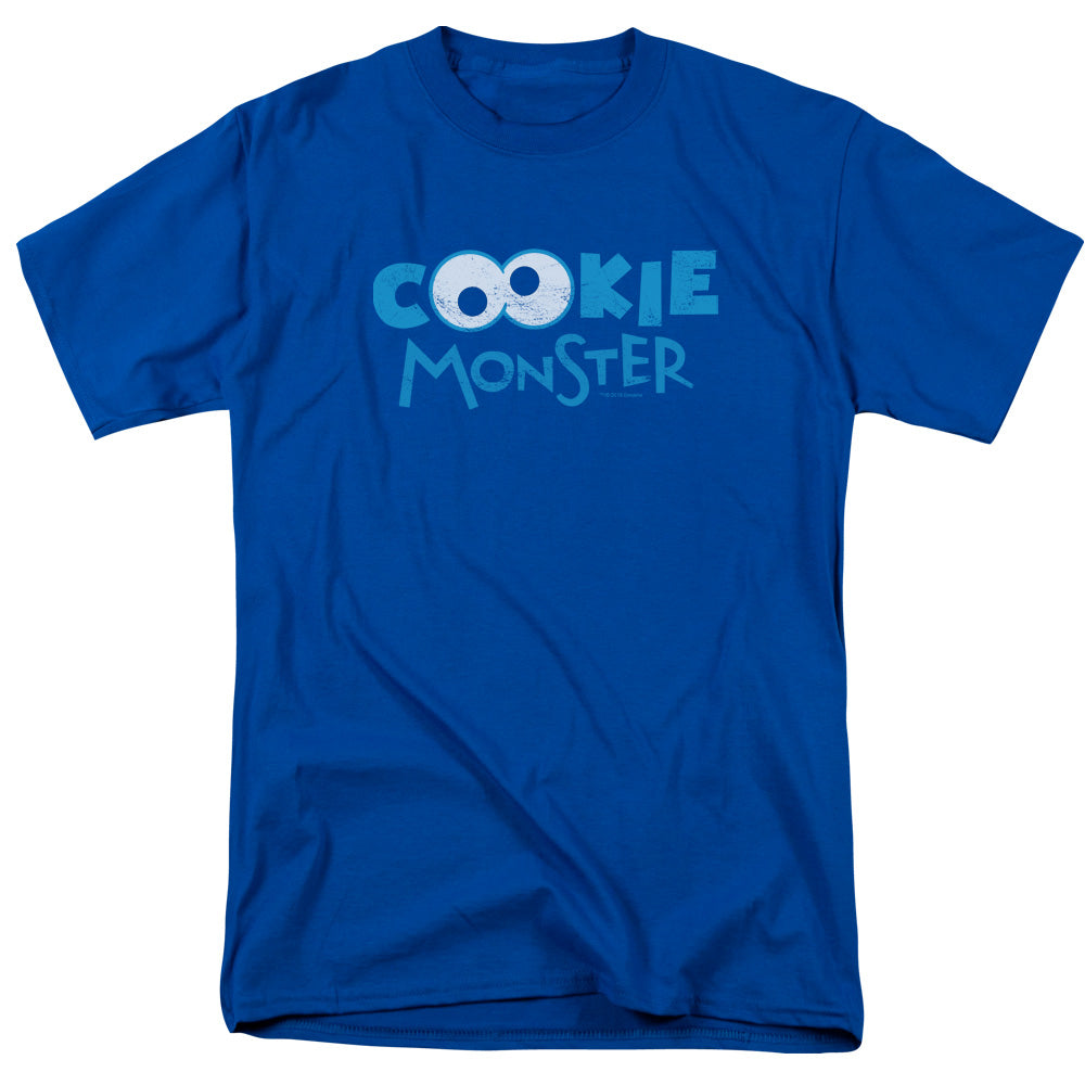Sesame Street Cookie Eyes Mens T Shirt Royal