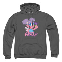 Load image into Gallery viewer, Sesame Street Flat Abby Mens Hoodie Charcoal

