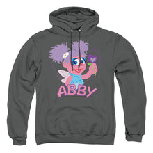 Load image into Gallery viewer, Sesame Street Flat Abby Mens Hoodie Charcoal
