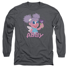 Load image into Gallery viewer, Sesame Street Flat Abby Mens Long Sleeve Shirt Charcoal Officially Licensed
