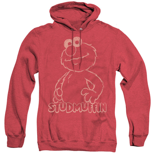 Sesame Street Studmuffin Heather Mens Hoodie Red