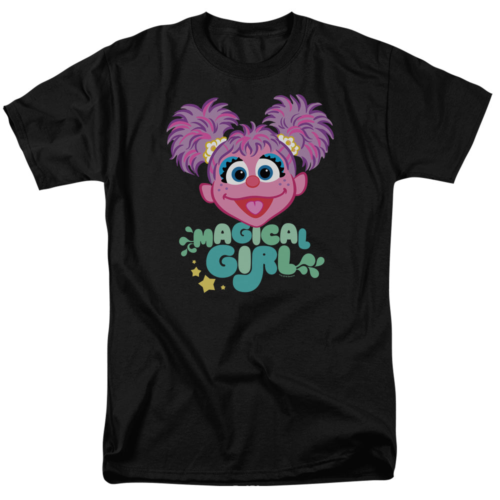 Sesame Street Magical Girl Abby Cadabby Mens T Shirt Black