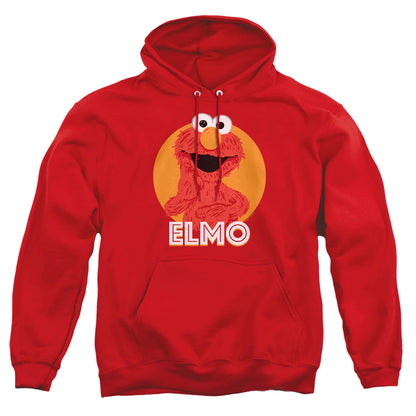Sesame Street Elmo Scribble Mens Hoodie Red