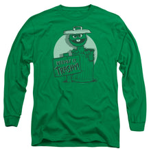Load image into Gallery viewer, Sesame Street Keepin It Trashy Mens Long Sleeve Shirt Kelly Green Officially Licensed
