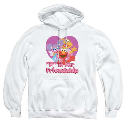 Sesame Street Friendship Mens Hoodie White
