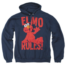 Load image into Gallery viewer, Sesame Street Elmo Rules Mens Hoodie Navy
