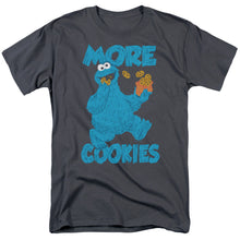 Load image into Gallery viewer, Sesame Street More Cookies Mens T Shirt Charcoal
