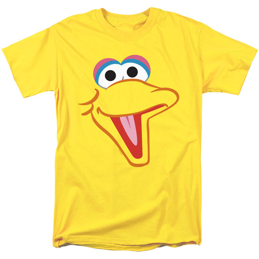 Sesame Street Big Bird Head Mens T Shirt Yellow