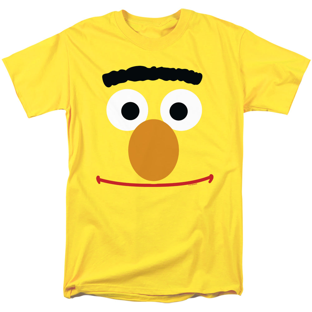 Sesame Street Bert Face Mens T Shirt Yellow