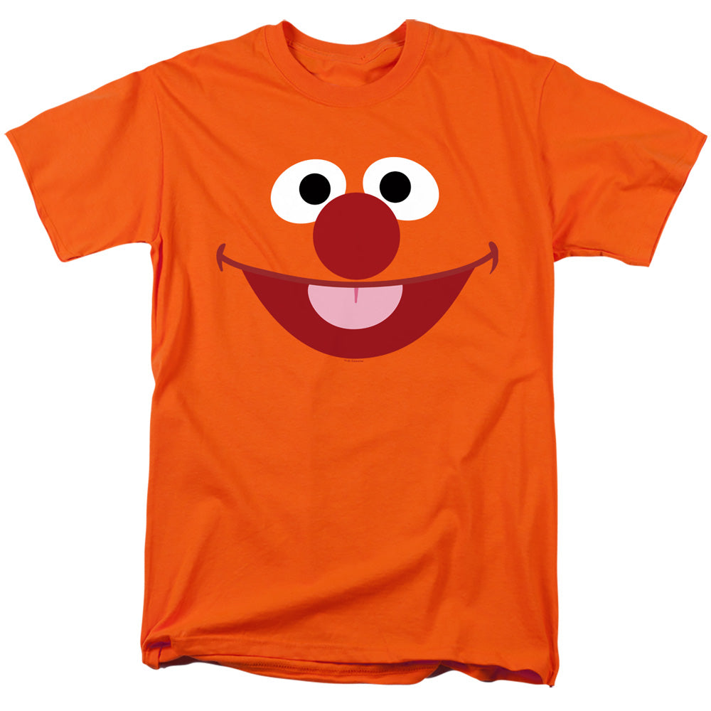 Sesame Street Ernie Face Mens T Shirt Orange