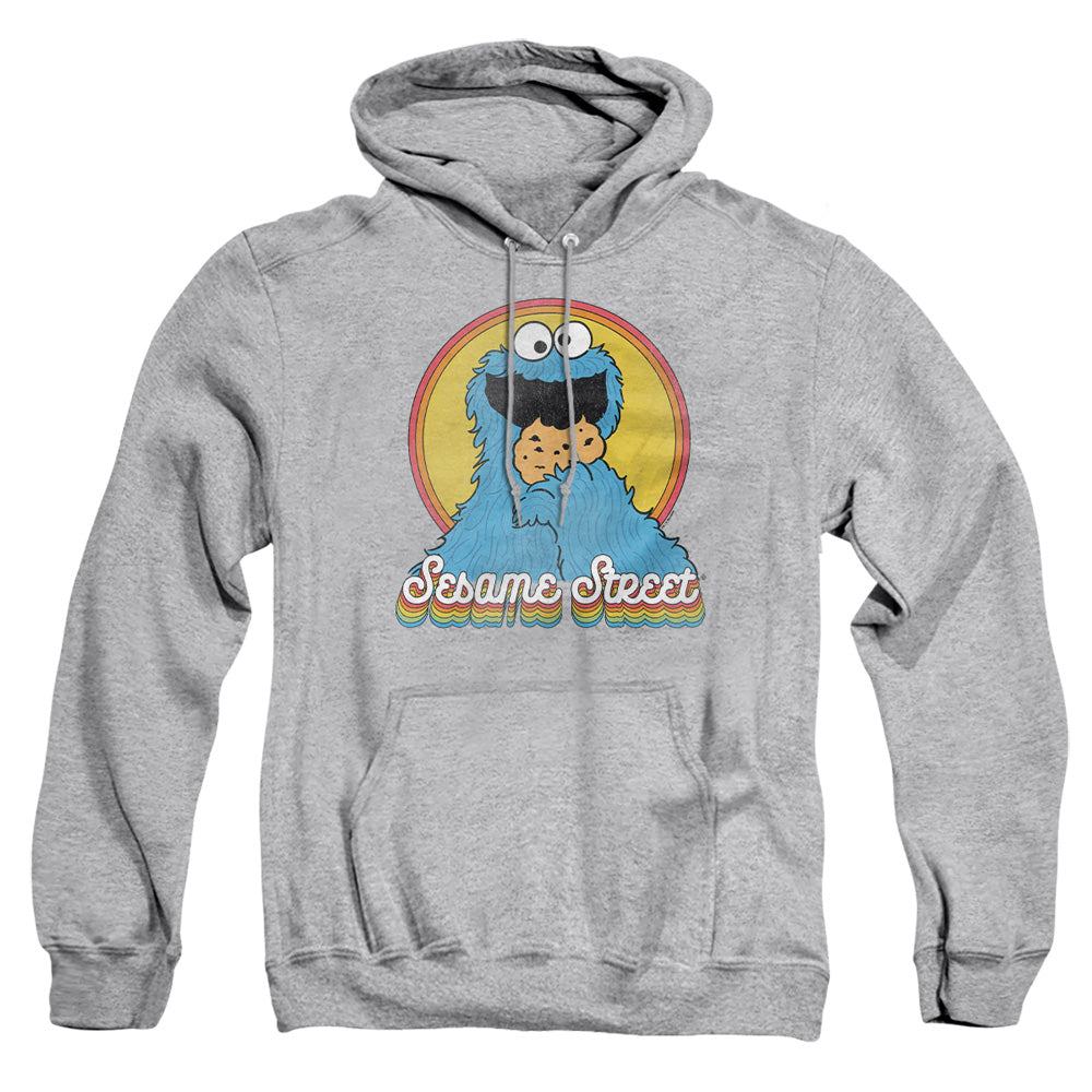 Sesame Street Cookie Monster Layers Mens Hoodie Athletic Heather