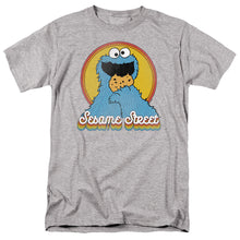 Load image into Gallery viewer, Sesame Street Cookie Monster Layers Mens T Shirt Athletic Heather

