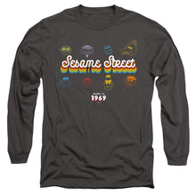 Load image into Gallery viewer, Sesame Street Made In 1969 Mens Long Sleeve Shirt Charcoal Officially Licensed
