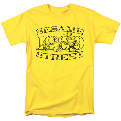 Sesame Street Friend Stroll Mens T Shirt Yellow