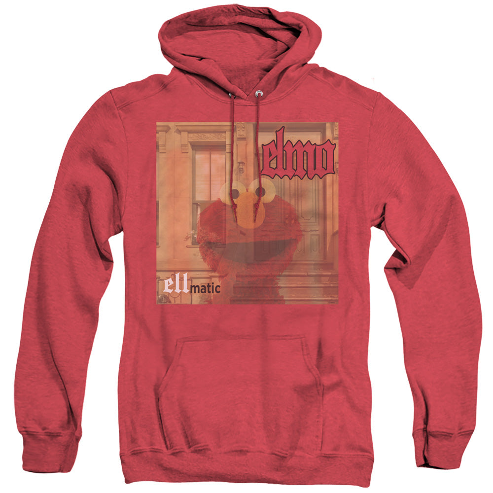 Sesame Street Ellmatic Heather Mens Hoodie Red