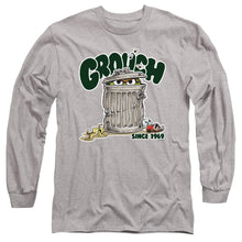 Load image into Gallery viewer, Sesame Street Grouch Mens Long Sleeve Shirt Athletic Heather Officially Licensed
