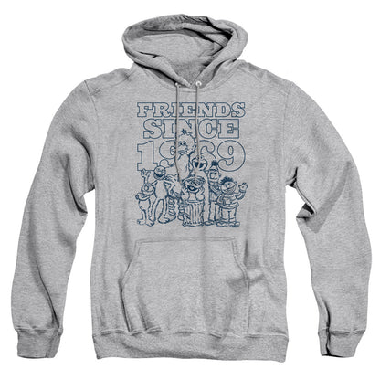 Sesame Street Friends Since Mens Hoodie Athletic Heather