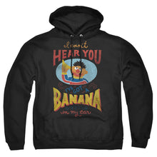 Load image into Gallery viewer, Sesame Street Ernie Banana In My Ear Mens Hoodie Black
