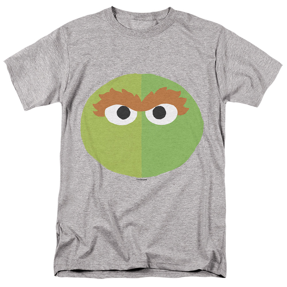 Sesame Street The Grouch Grimace Mens T Shirt Athletic Heather
