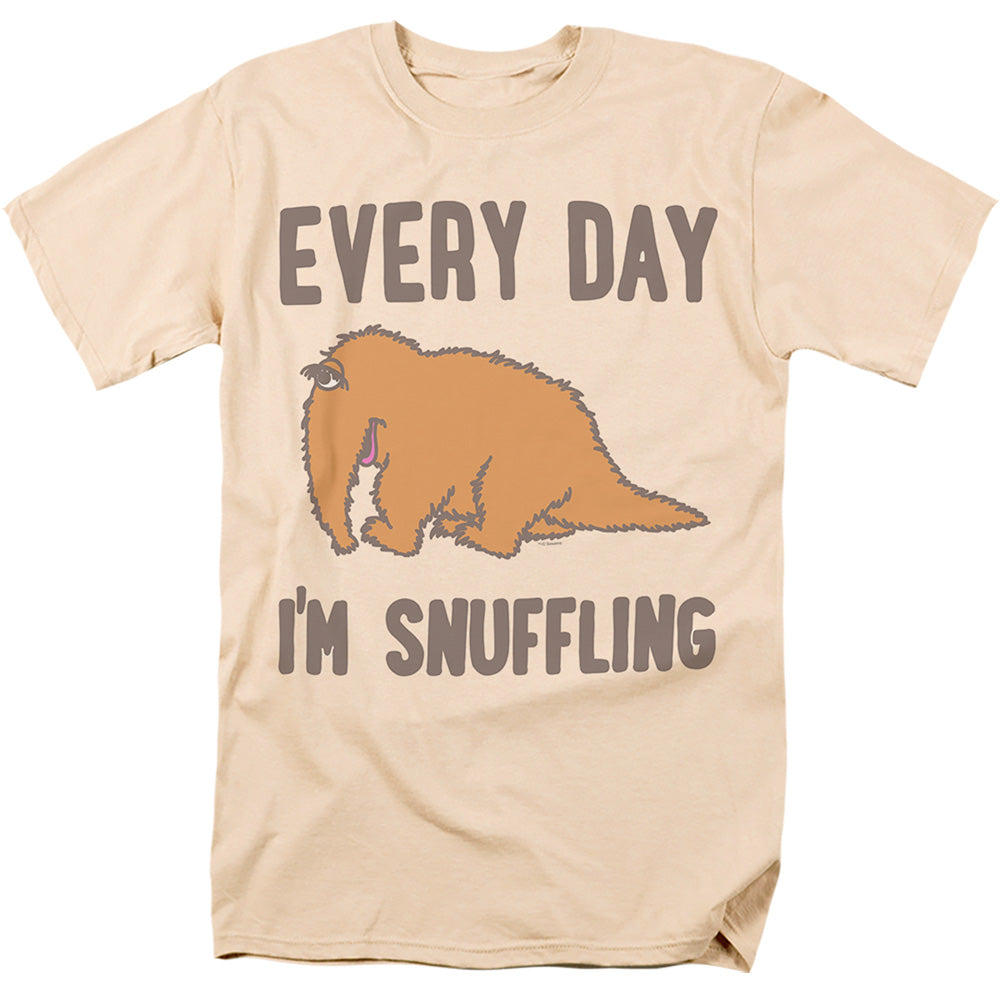 Sesame Street The Snuffle Shuffle Mens T Shirt Athletic Heather