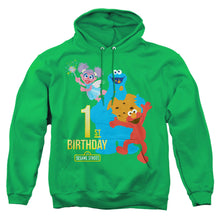 Load image into Gallery viewer, Sesame Street 1St Birthday Mens Hoodie Kelly Green
