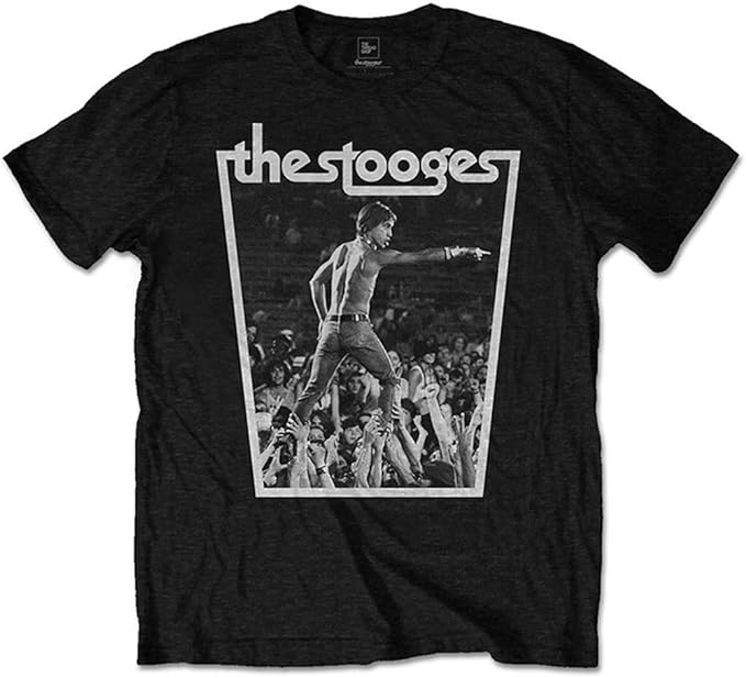 The Stooges Crowd Walk Iggy Pop Mens T Shirt Black