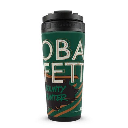 Star Wars Original Trilogy Boba Fett Bounty Hunter 4D Ice Shaker Cup Officially Licensed