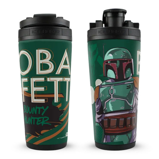 Star Wars Original Trilogy Boba Fett Bounty Hunter 4D Ice Shaker Cup Officially Licensed
