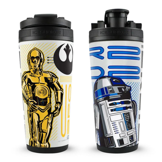 Star Wars Original Trilogy R2-D2 & C-3PO Dynamic Duo 4D Ice Shaker Cup Officially Licensed