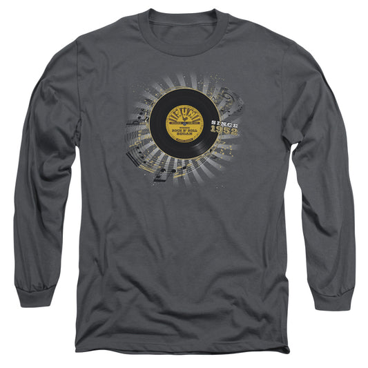 Sun Established Mens Long Sleeve Shirt Charcoal Officially Licensed