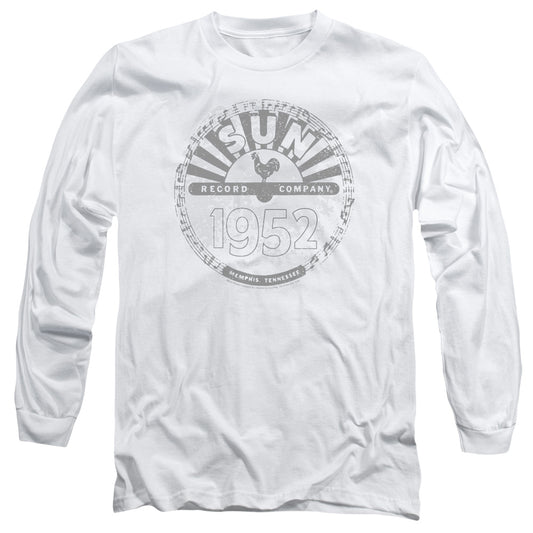 Sun Records Crusty Logo Mens Long Sleeve Shirt White Officially Licensed