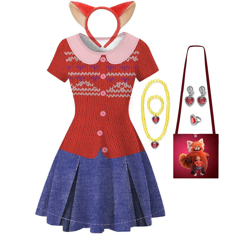 Disney Turning Red Princess Dress Costume