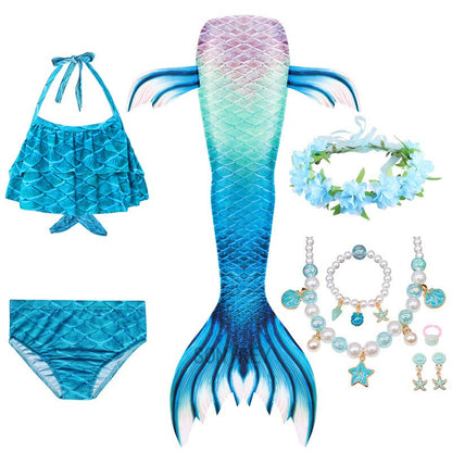 Swimming Mermaid Tail Girls Costume