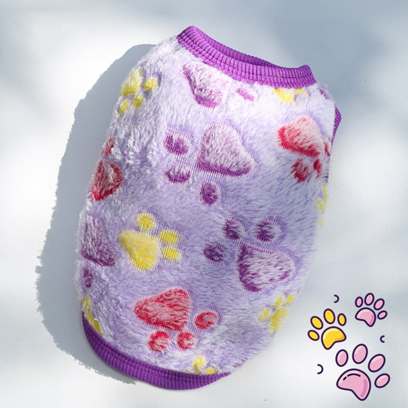 Cute Fleece Pet Dog Clothes For Small Dogs