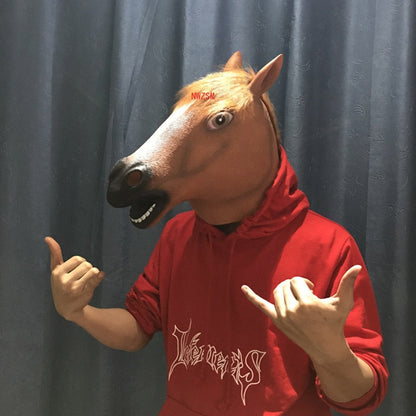 Halloween  Latex Horse Head Mask