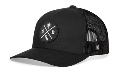 San Diego Trucker Haka Hat Black SD X Snapback