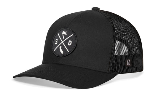 San Diego Trucker Haka Hat Black SD X Snapback