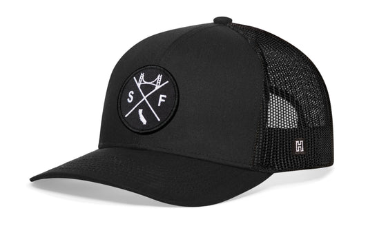 San Francisco Trucker Haka Hat Black SF X Snapback