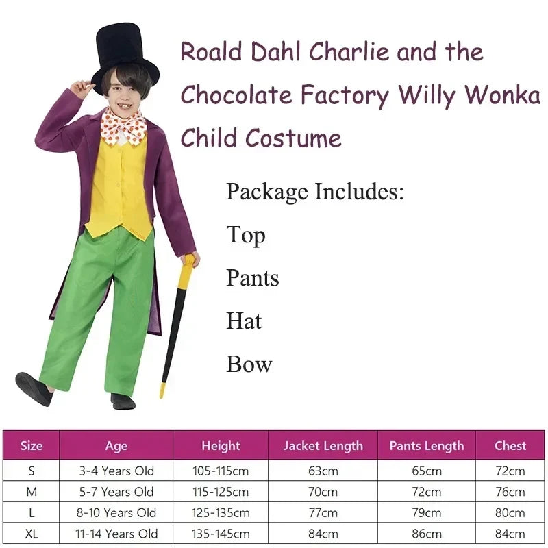 Child Factory Owner Cosplay Worker Boy Halloween Costume