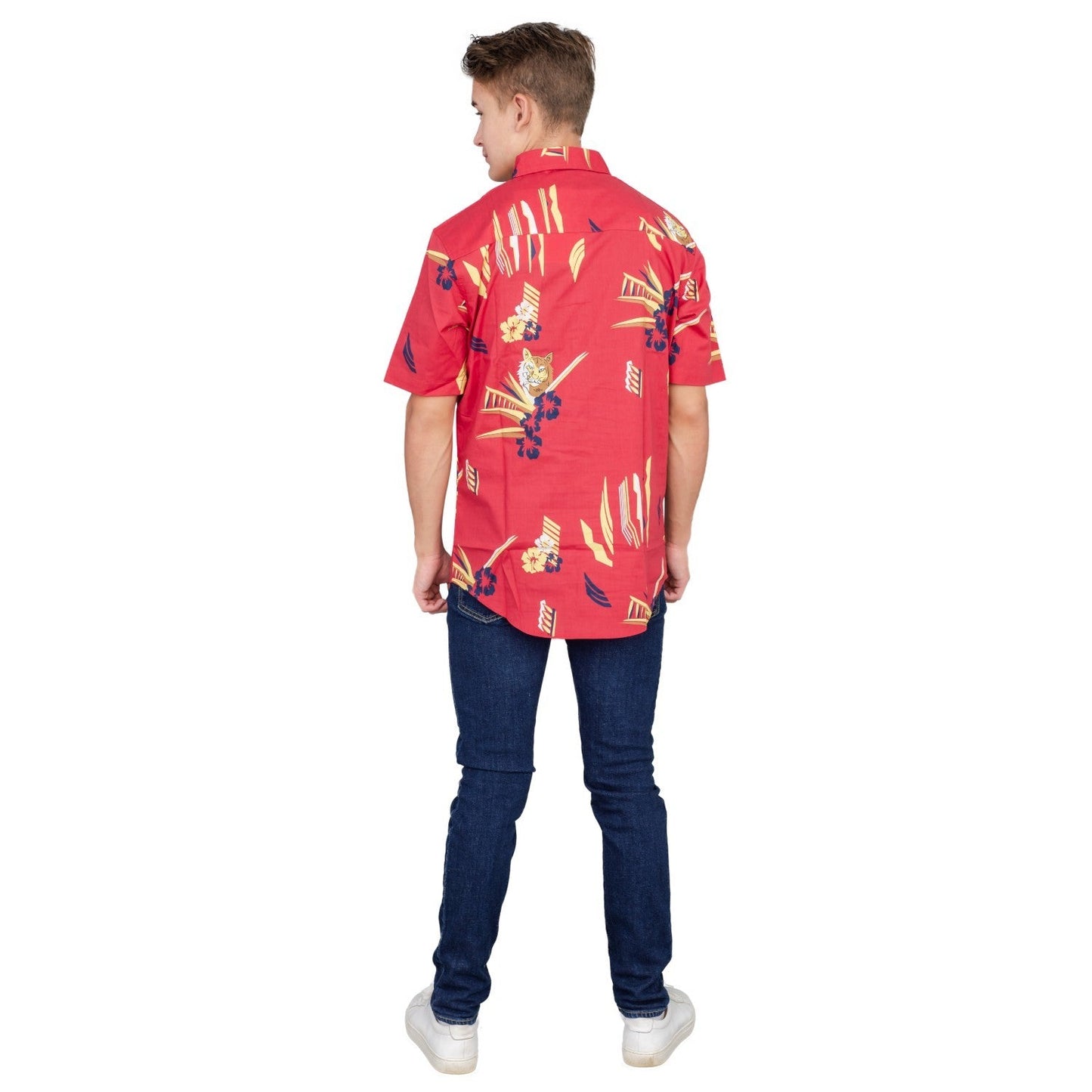Scarface Tony Montana Hawaiian Adult Costume Button Up Shirt